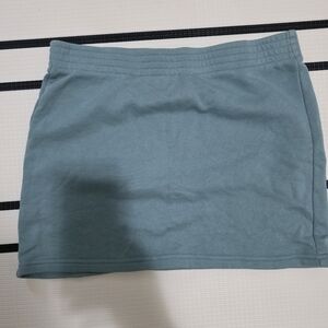 TNA Airy Fleece Skirt in Deep Teal